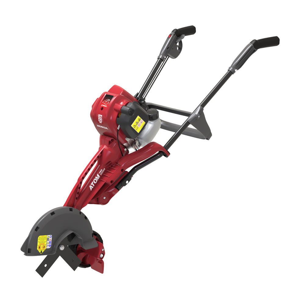 Atom-Atom 590 Pro Max 4-Stroke Edger - Powered by Honda GX50 engine perfect for heavy use with anti-vibration tech-Lawn Edger-