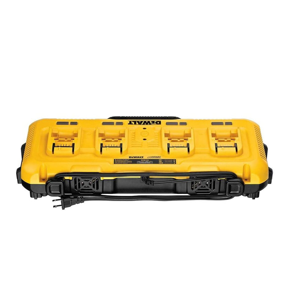 DeWALT-DeWALT 18V XR 4-Port 8A Charger - Multi-voltage charger, fast-charging 4x DeWALT XR batteries simultaneously-Battery Charger-