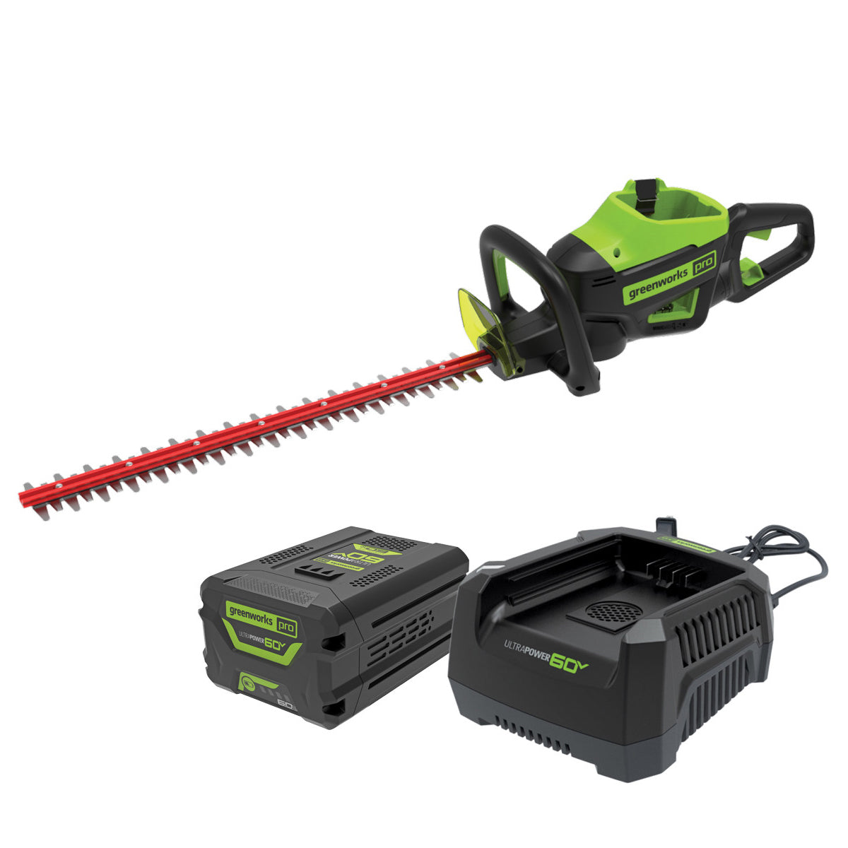 Greenworks-Greenworks 60V Hedge Trimmer Kit - Greenworks 60V Hedge Trimmer kit-Battery Hedge Trimmer Kit-