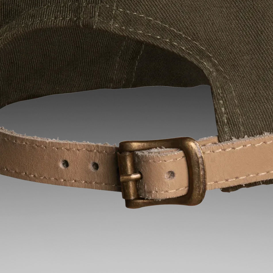 Husqvarna-Husqvarna Xplorer Cap - Leather - Granite grey canvas cap with adjustable leather band-Cap-
