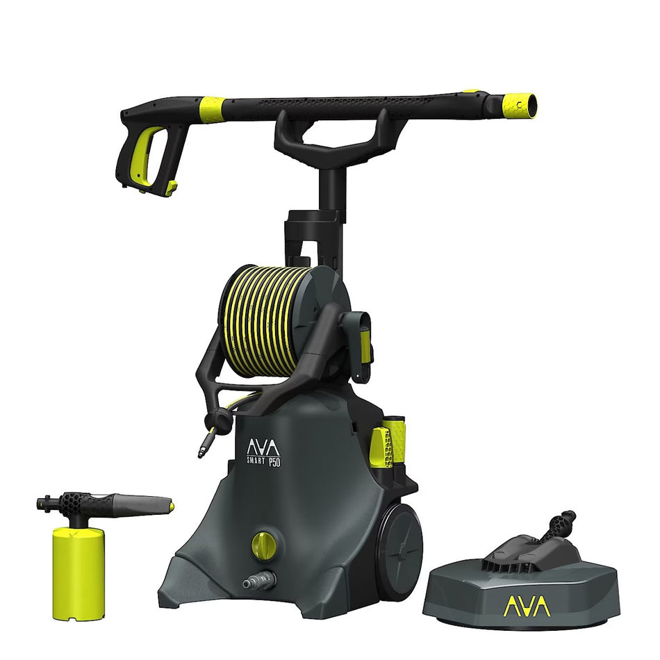 Masport-Masport AVA Smart P50 (Bundle) - 1885 PSI, 130 Bar, 8m hose, metal pump & many attachments, 10 year warranty-Pressure Washer-