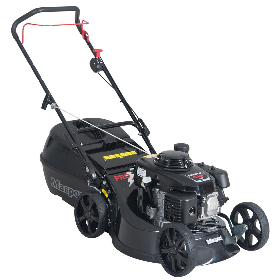 Masport-Masport Pro Power S19 GXV - Honda GXV160 engine, 19in heavy-duty non rust alloy chassis, mulch+catch-Lawn Mower-