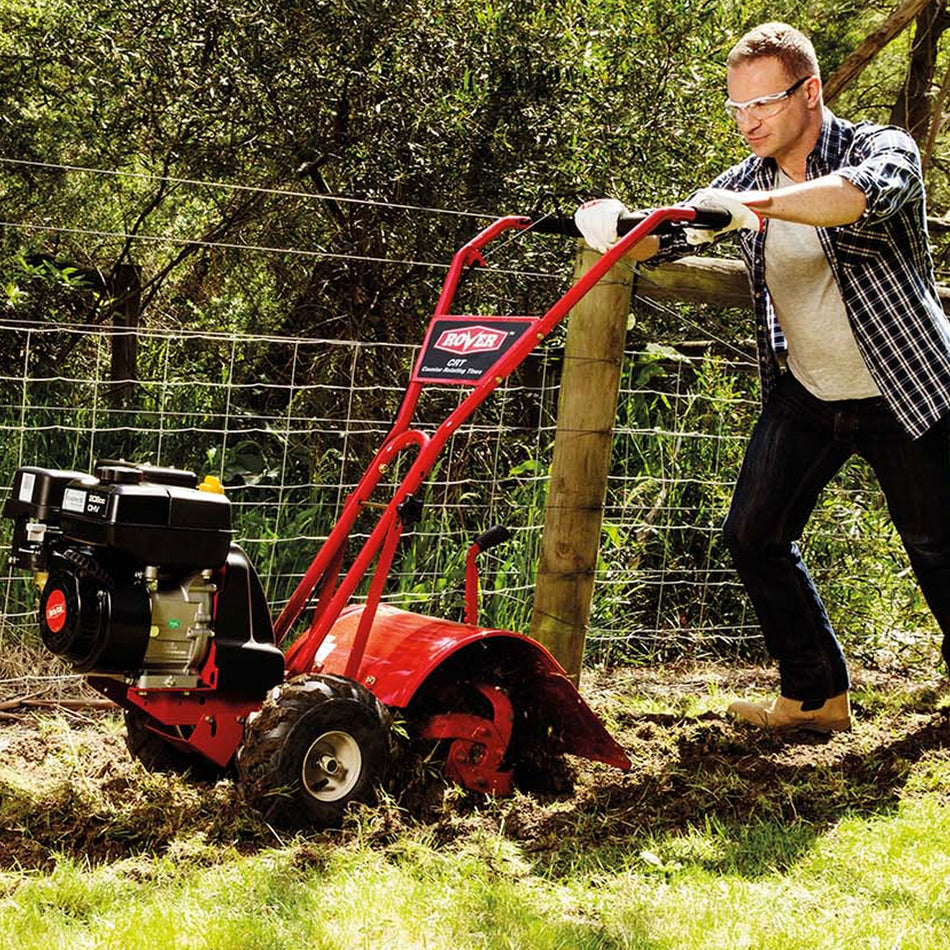 Rover-Rover Super Bronco CRT Tiller - 208cc Rover engine, 41cm (15") tilling depth, 5 year warranty!-Rear Tine Tiller-