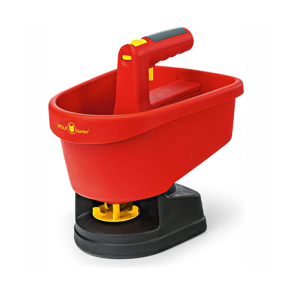 WOLF-Garten-WOLF-Garten Handheld Spreader - Spread at the touch of a button, 0.5m to 2.5m adjustable spreading width-Spreader-