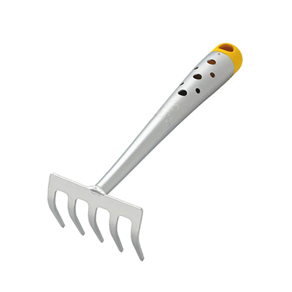 WOLF-Garten-WOLF-Garten LJ-Z Small Rake - Galvanized steel hand rake breaks up tough soil-Rake-