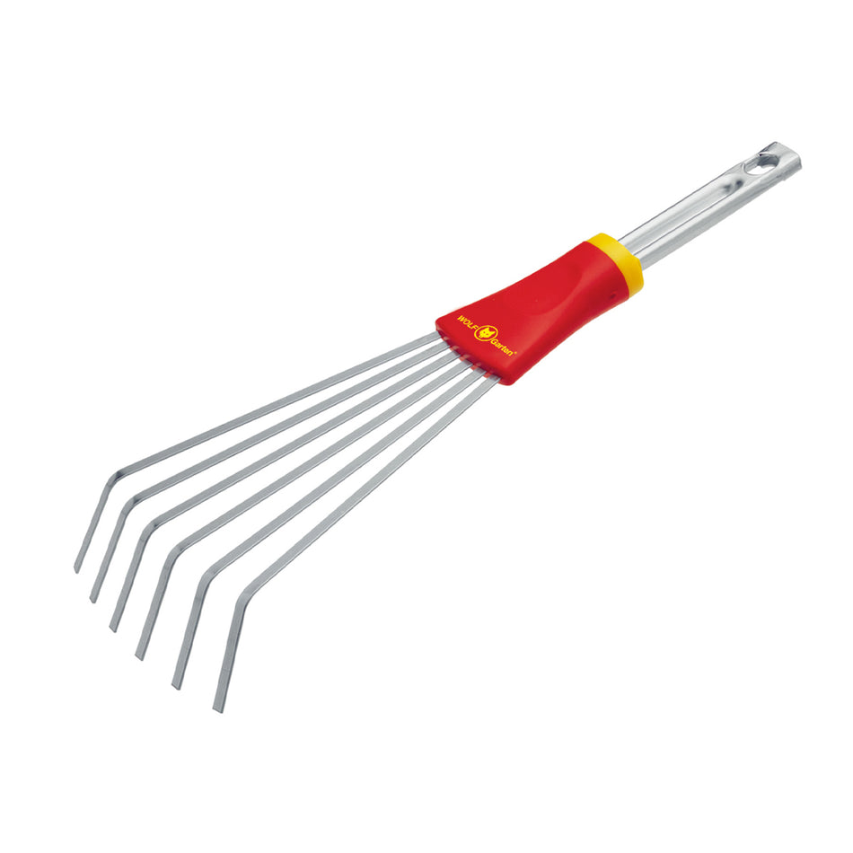 WOLF-Garten-WOLF-Garten Mini Small Fan Rake - Compact rake for narrow spaces or compact gardens-Rake-