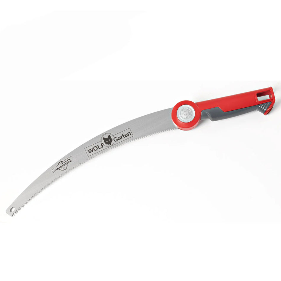 WOLF-Garten-WOLF-Garten Pole Pruning Saw (Pro) - 36cm serrated saw blade with double hardened teeth, great for thick branches-Pruning Saw-