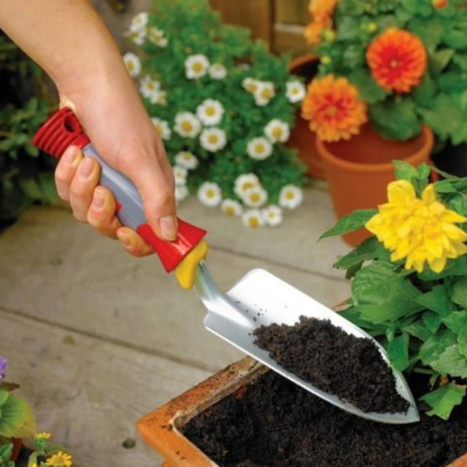WOLF-Garten-WOLF-Garten Premium Flower Trowel - Soft-grip handle, 7cm working width-Trowel-