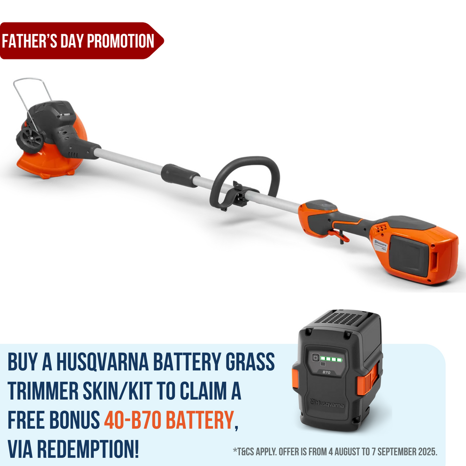 Husqvarna 110iL Trimmer - 36V Battery Grass Trimmer, Perfect for Small Lawns & Gardens!