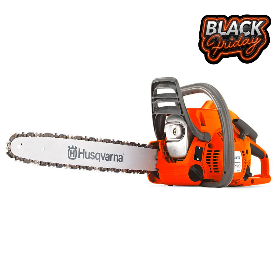 Husqvarna 120 Mark II Chainsaw - 38.2cc Chainsaw with 14" bar, 4.85kg weight and 1.4 kW power output