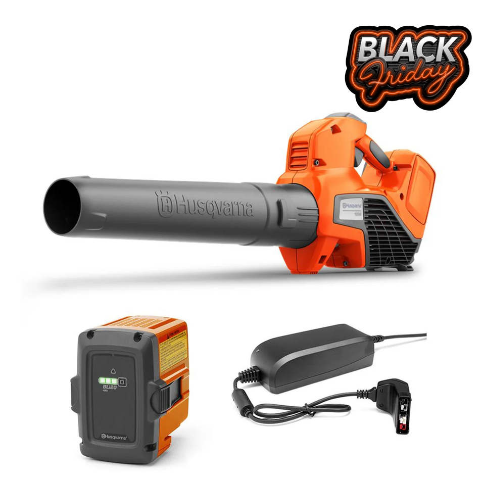 Husqvarna 120iB Battery Blower - Easy-to-use battery-powered blower for small and medium gardens