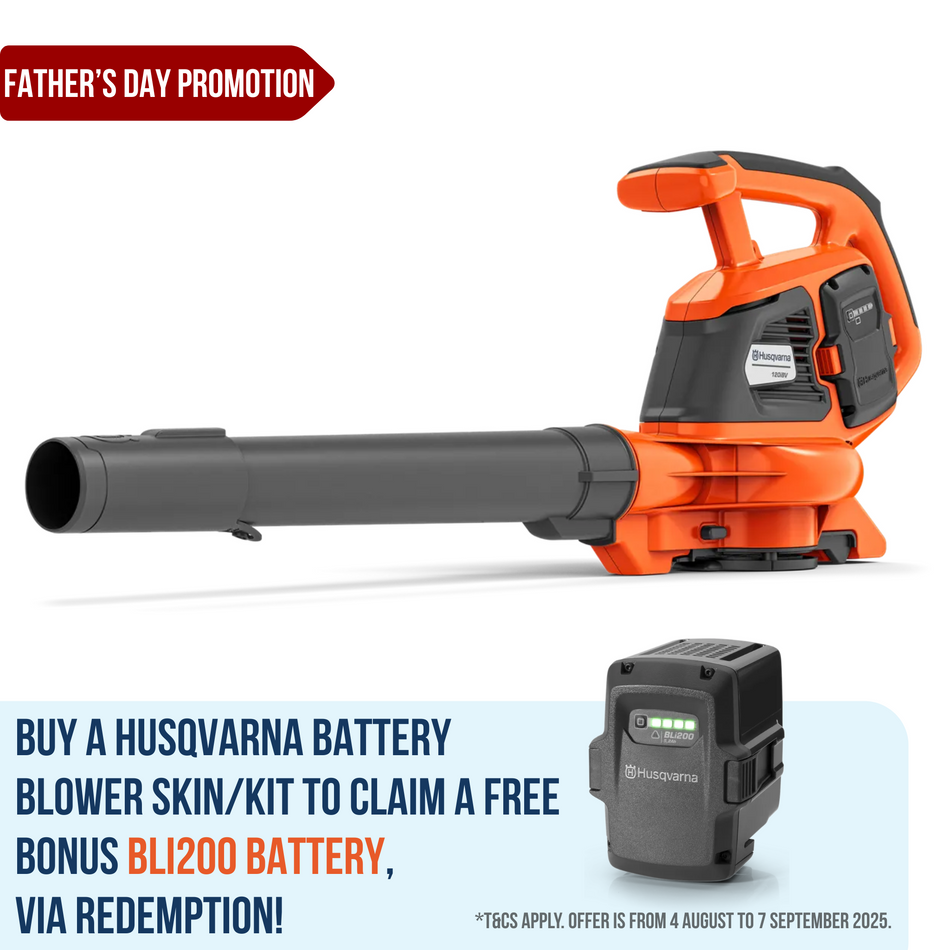 Husqvarna 120iBV Battery Blower Vac - 2-in-1 Battery Blower Vac perfect for the homeowner!