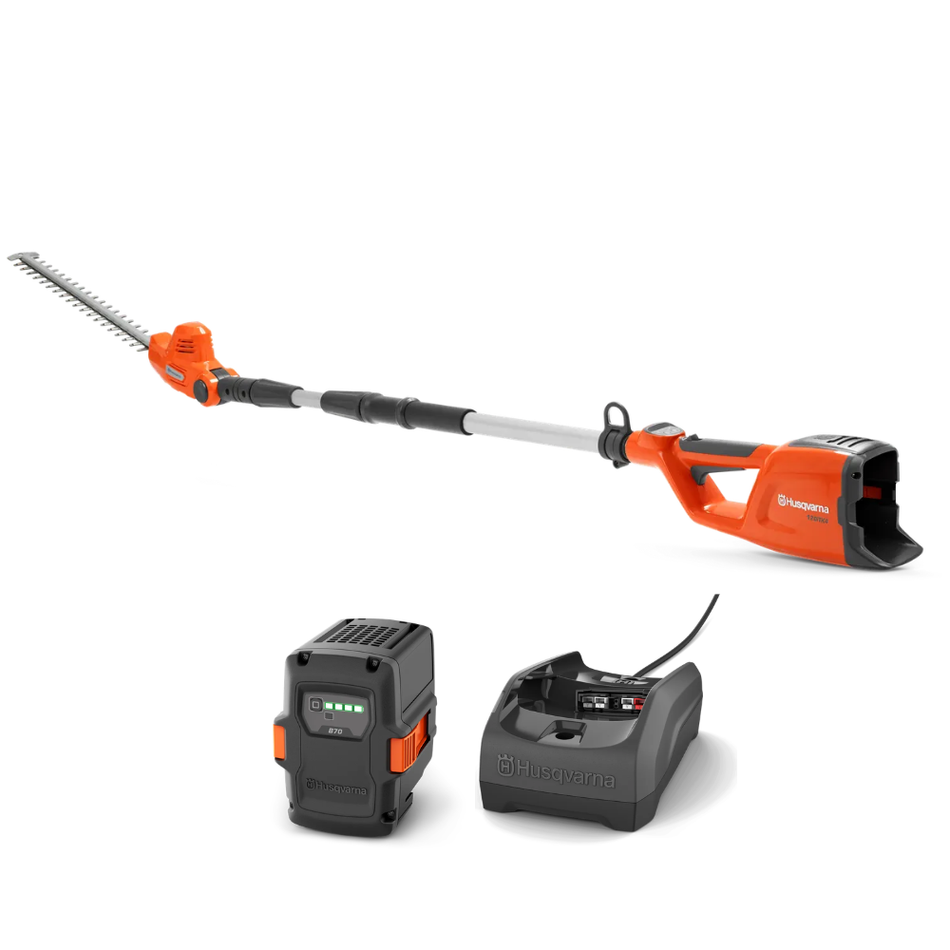 Husqvarna 120iTK4-H Hedge Trimmer - Versatile hedge trimmer with long reach and adjustable cutting position