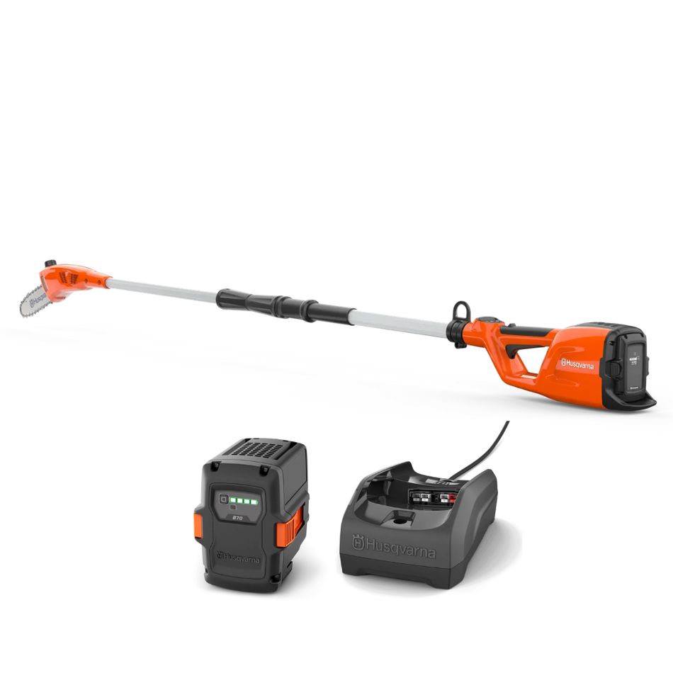 Husqvarna 120iTK4-P Battery Pole Saw - Versatile pole saw with a long reach.