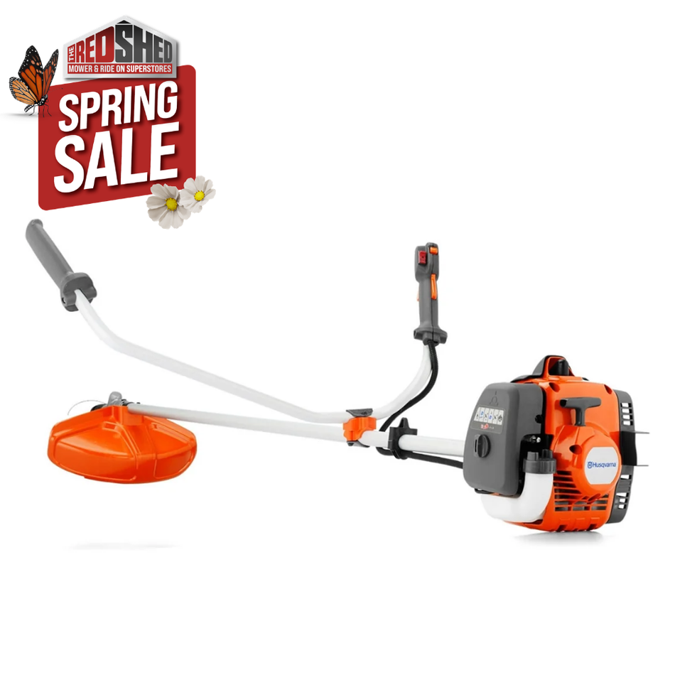 Husqvarna 129R Brushcutter - Brushcutter 129R features a powerful 27.6cc Engine, professional quality!