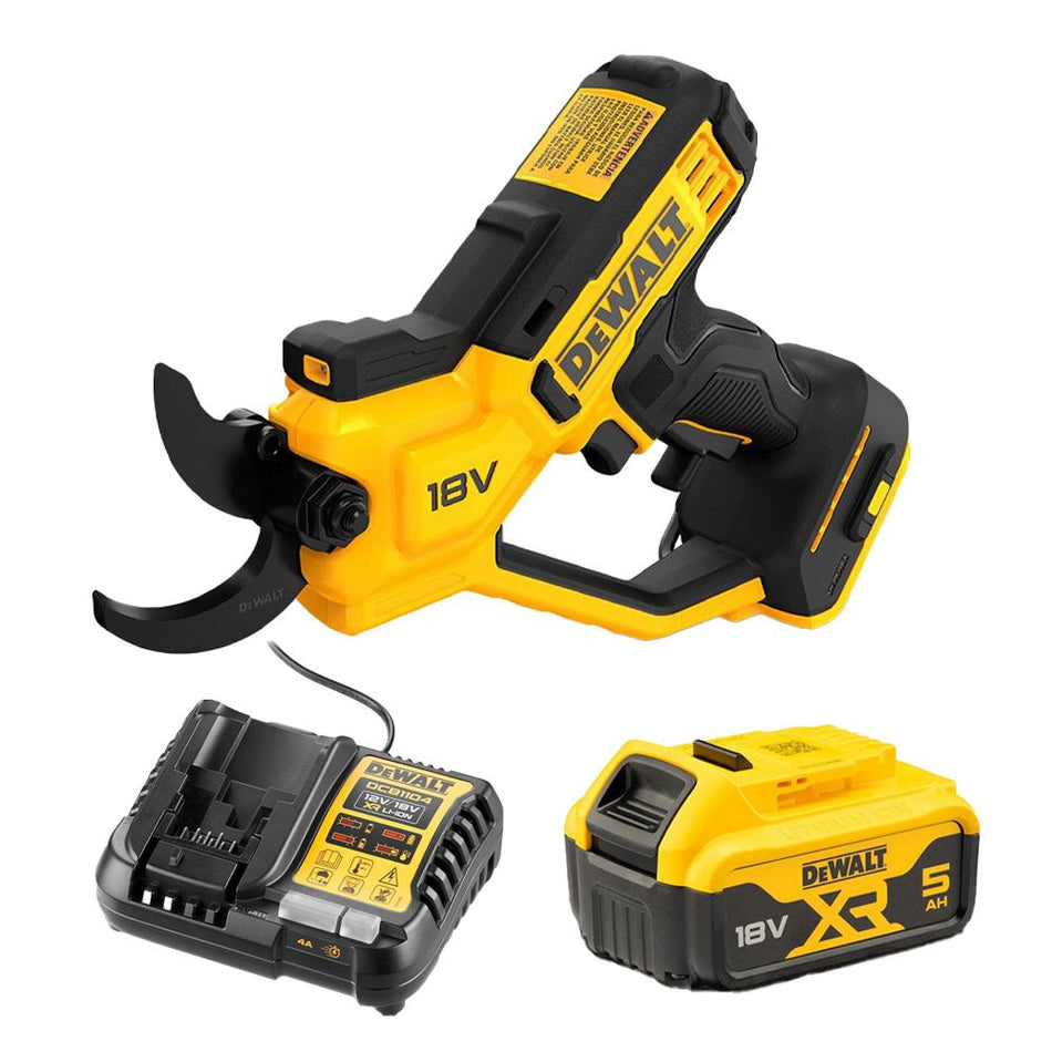 DeWALT 18V  Cordless Power Pruner Shears Combo Kit - with 5Ah Battery & 12/18V Charger.