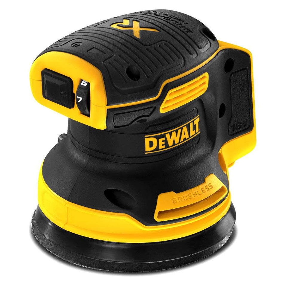 DeWALT 18V XR Brushless 125 mm Sander - Enhanced efficiency and durability.