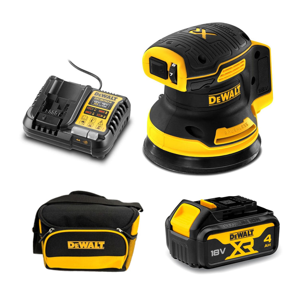DeWALT 18V XR Brushless 125 mm Sander - Enhanced efficiency and durability.