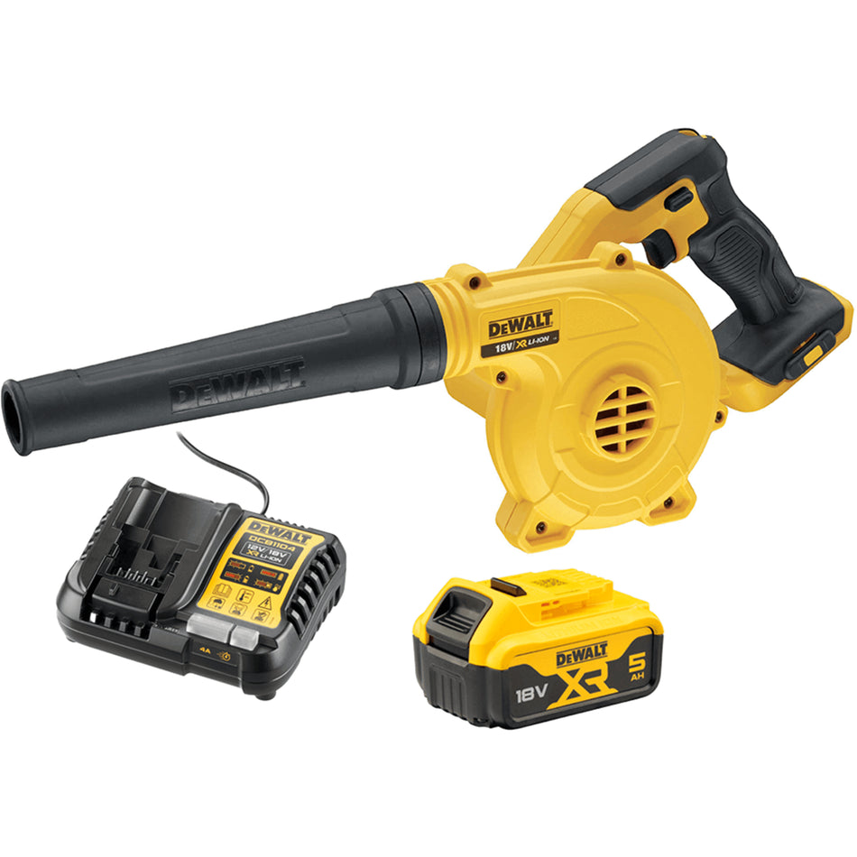 DeWALT 18V XR Compact Blower - Lightweight, variable speed, inflator, 80 m/s airspeed, 2.8 m³/min.