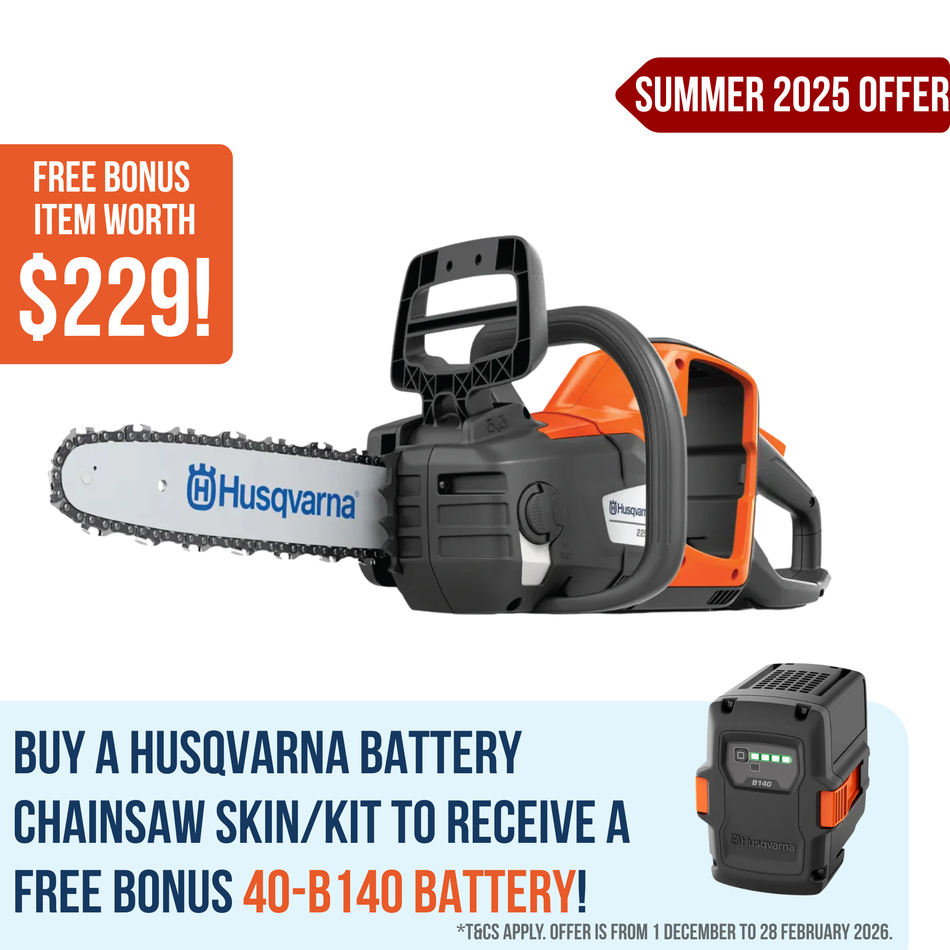 Husqvarna 225i Battery Chainsaw - High-performing chainsaw for easy and fast cutting
