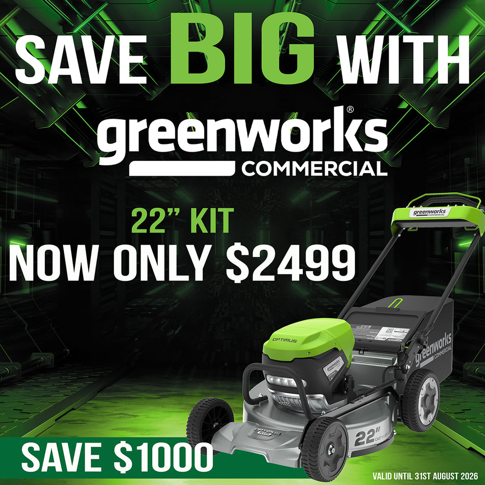 Greenworks ATM22 82V 22in SP Mower Kit [2504307AU-KIT] - 22in commercial self-propelled mower with 82V battery power kit