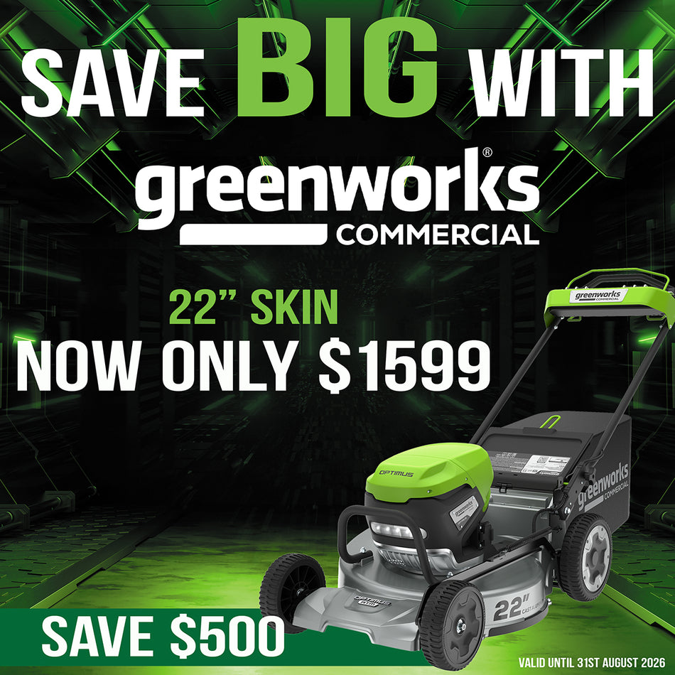 Greenworks ATM22 82V 22in SP Lawn Mower [2504307AU] - 22in commercial self-propelled mower with 82V battery power