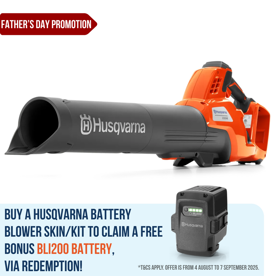 Husqvarna 230iB Battery Blower - Powerful and easy-to-use blower with cruise control