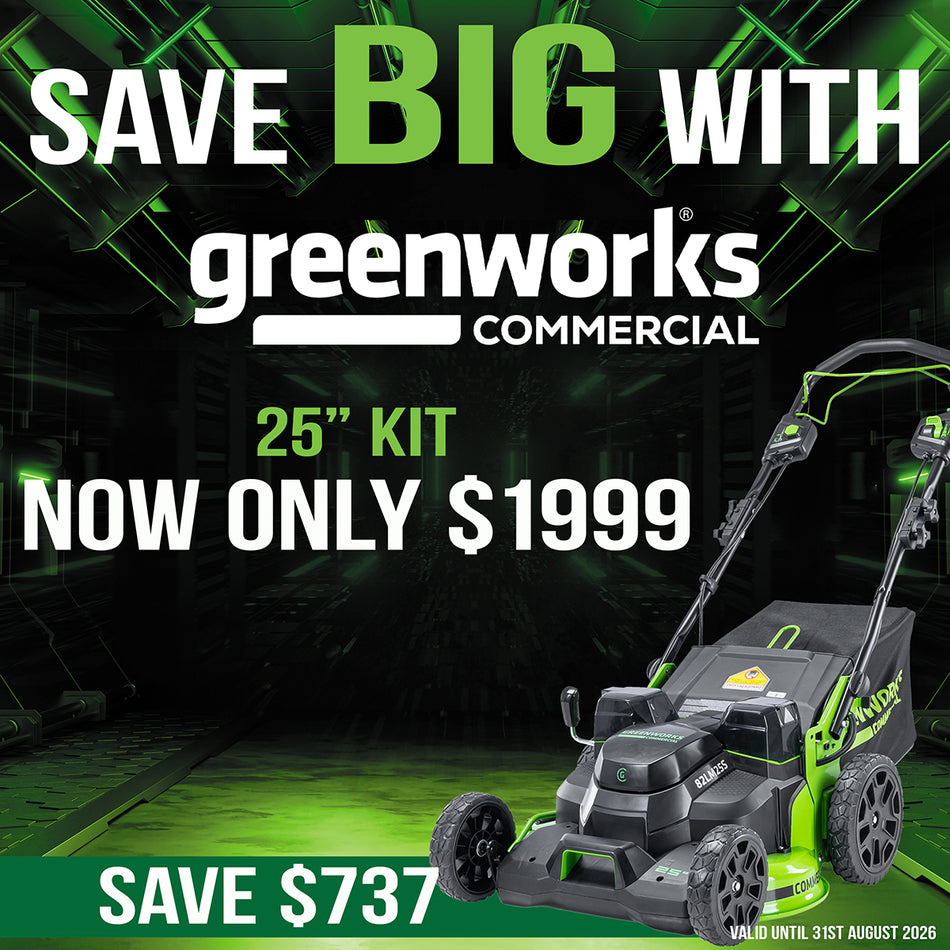 Greenworks 82LM25S 82V 25″ Self-Propelled Lawn Mower 8Ah Kit