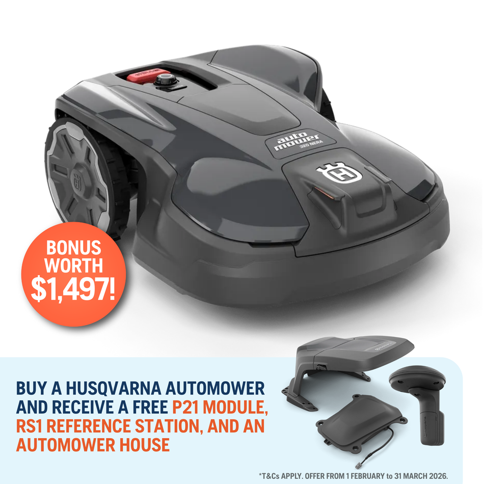 Husqvarna Automower® 320 NERA - Robotic mower with high terrain performance for lawns up to 2200 m²