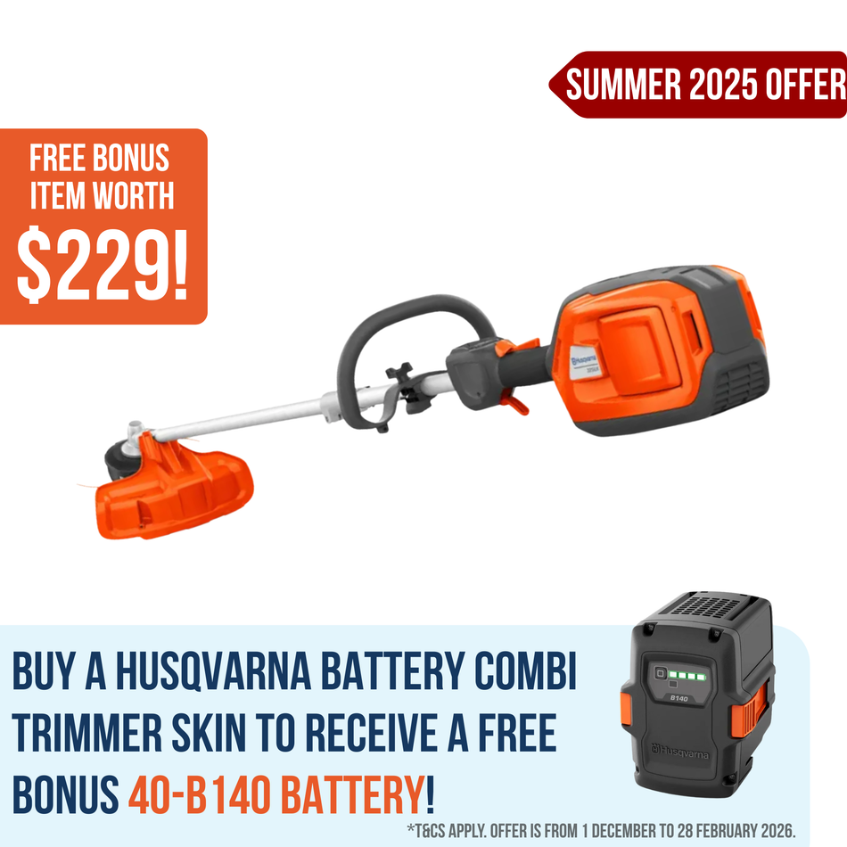 Husqvarna 325iLK Trimmer-Skin Only - perfectly balanced, high-performance, battery-powered combi trimmer