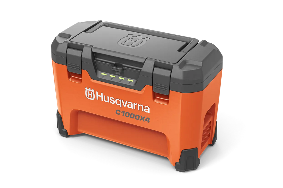 Husqvarna 40-C1000X4 Mutli-Bay Battery Charger - Efficient and smart high-power charging wherever you want.