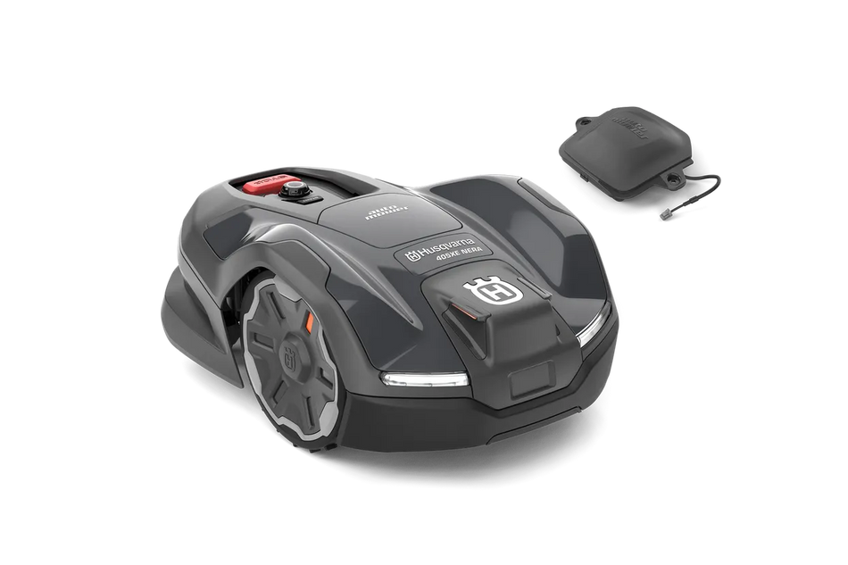 Husqvarna Automower® 405XE NERA - Robotic mower that trims the edges and avoids objects on the lawn.