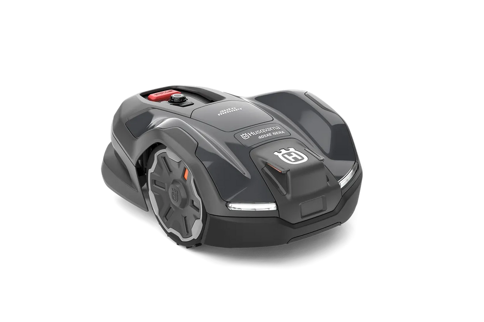 Husqvarna Automower® 405XE NERA - Robotic mower that trims the edges and avoids objects on the lawn.