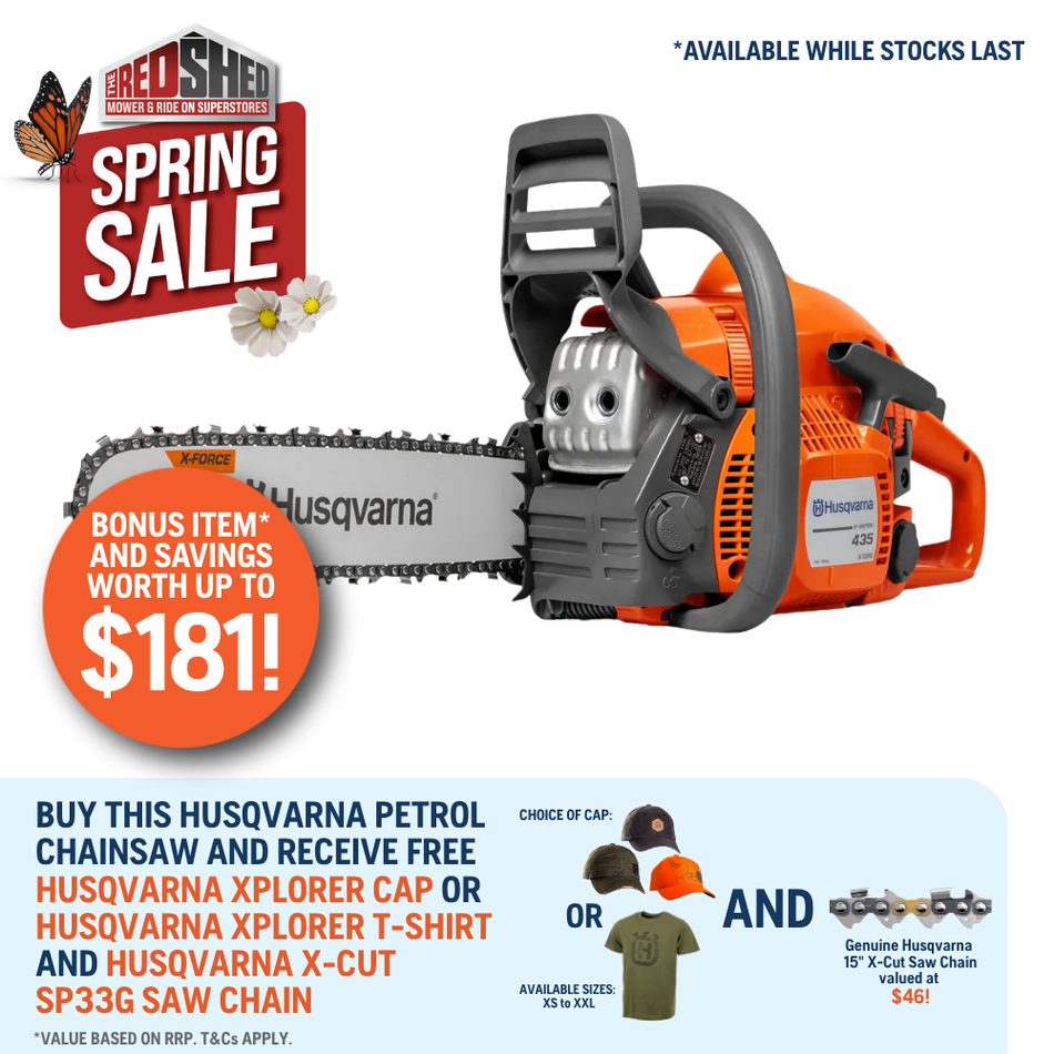 Husqvarna 435e II Saw - Powerful 40.9cc engine and 15" / 16" bar