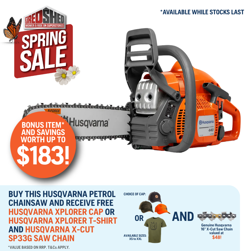 Husqvarna 440e II Saw - 16" bar, 40.9cc saw built for Heavy Duty use