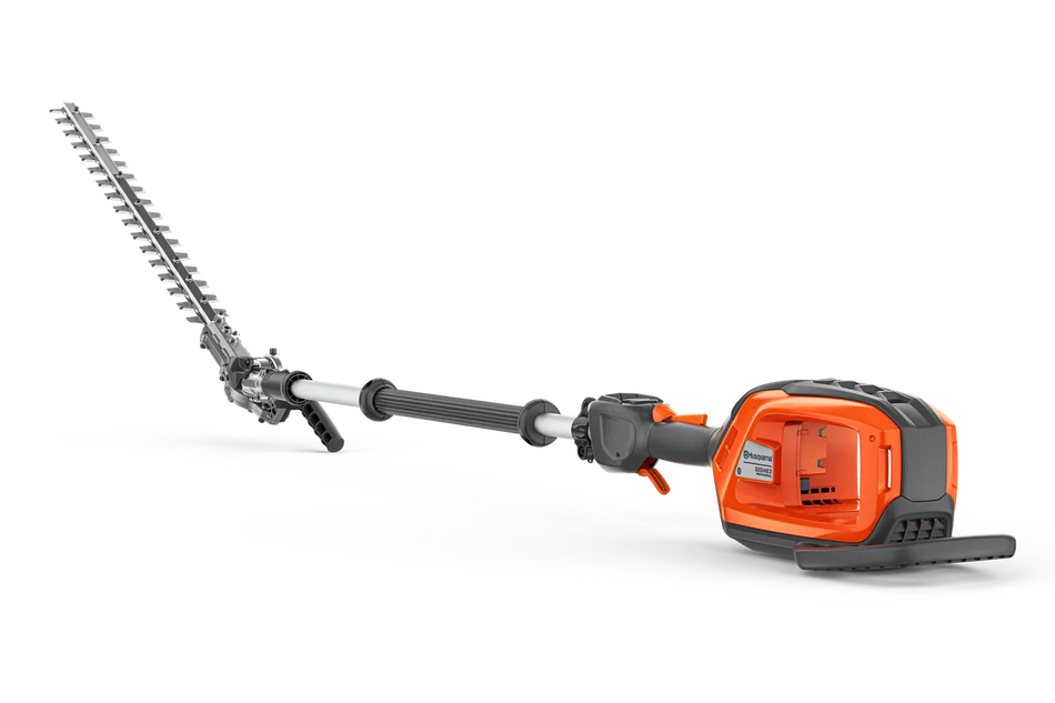 Husqvarna 525iHE3 Battery Hedge Trimmer - Battery-powered pole hedge trimmer with 3m reach and adjustable cutter bar.