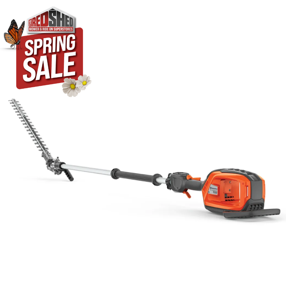 Husqvarna 525iHE4 Battery Hedge Trimmer - Battery-powered pole hedge trimmer with 4m reach and adjustable cutter bar