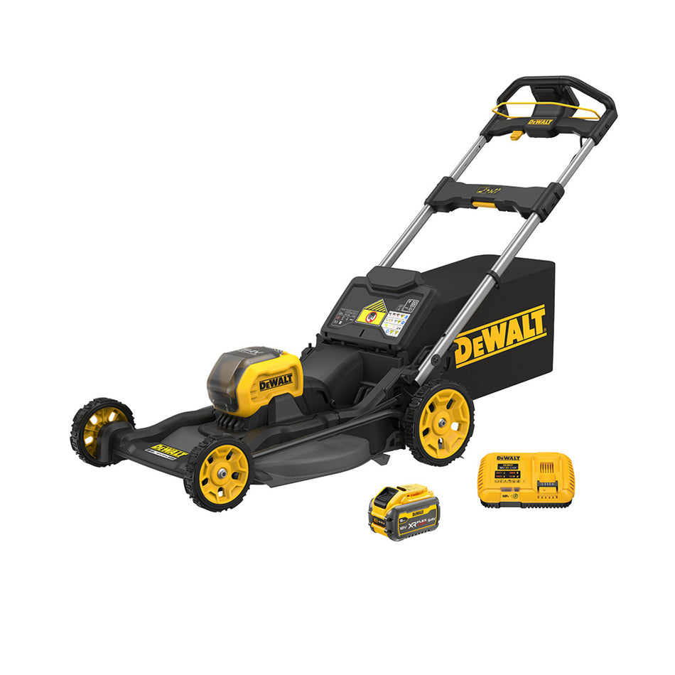 DeWALT 54V XR 21'' Push Mower 9Ah Kit - Powerful performance and extended runtime for tackling large lawns with ease.