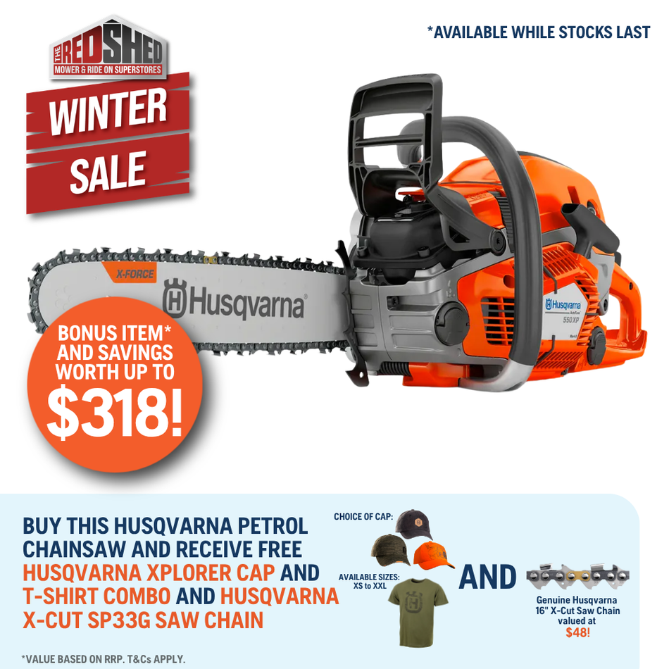 Husqvarna 550XP II Chainsaw - High-performance 50cc chainsaw for professional forestry and tree care.