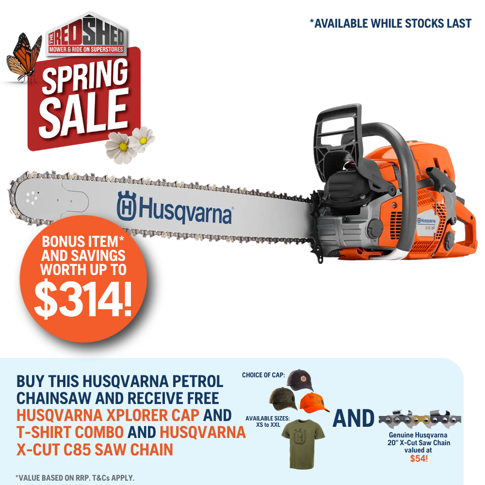 Husqvarna 572 XP Chainsaw - High-performance professional 71cc chainsaw for heavy-duty forestry work.