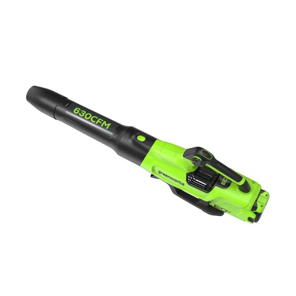 Greenworks 60V Pro 630CFM Air Blower - Delivers an incredible blowing force of 273.6km/h max air speed.