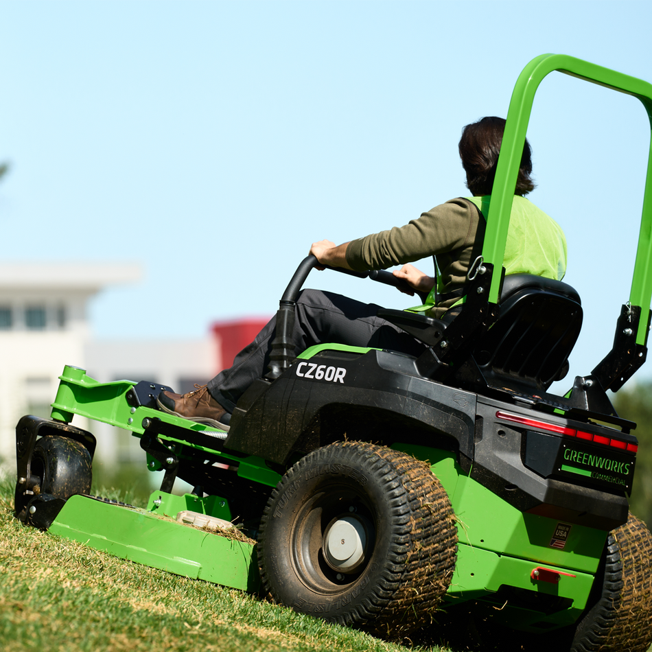 Greenworks 82V OptimusZ 60'' Zero Turn (18kWh) - Engineered for all day commercial use.