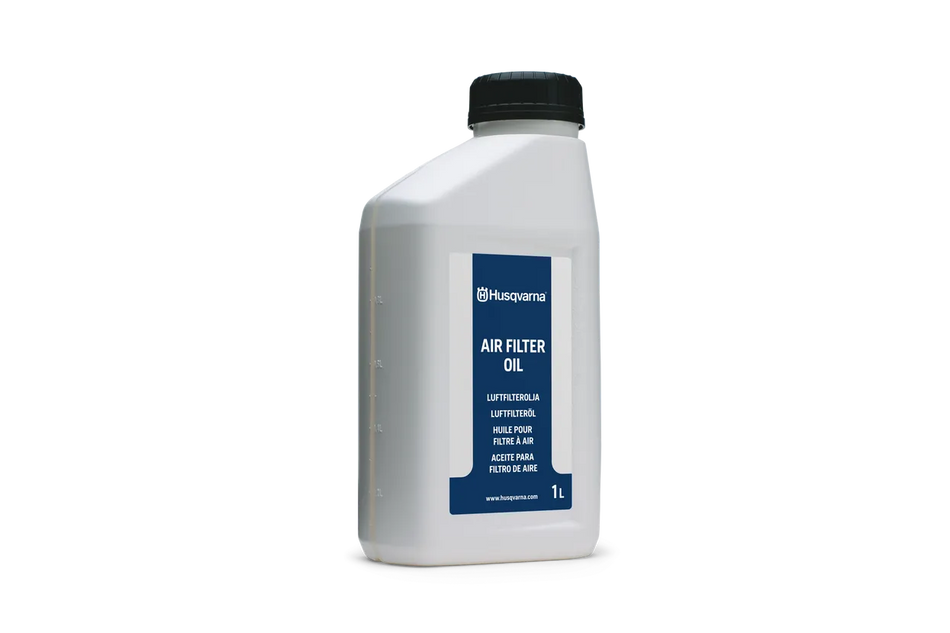 Husqvarna Air Filter Oil 1L - Provides optimal air flow and efficiently traps particles.