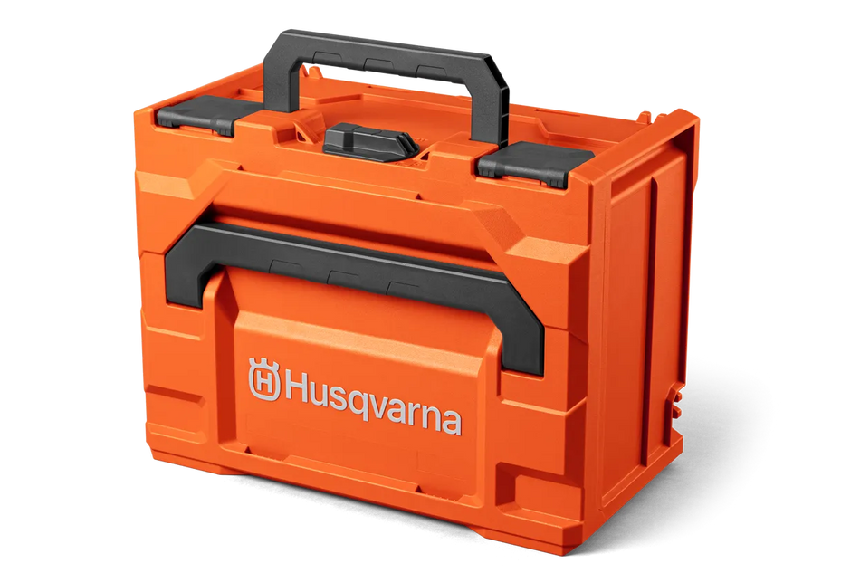 Husqvarna BC1-UN Battery Box - UN3480 certified transportation box for battery and charger.