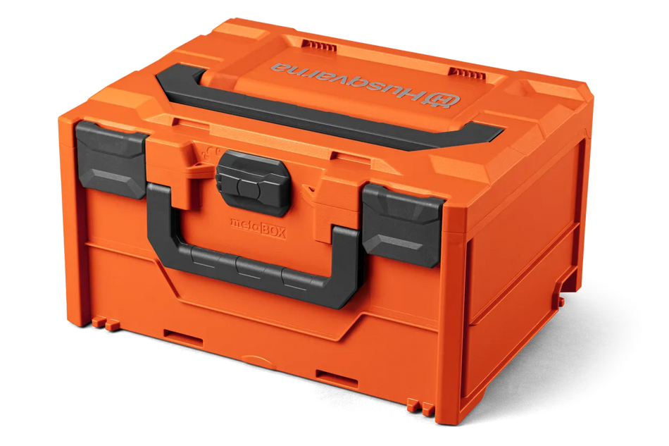 Husqvarna BC1-UN Battery Box - UN3480 certified transportation box for battery and charger.