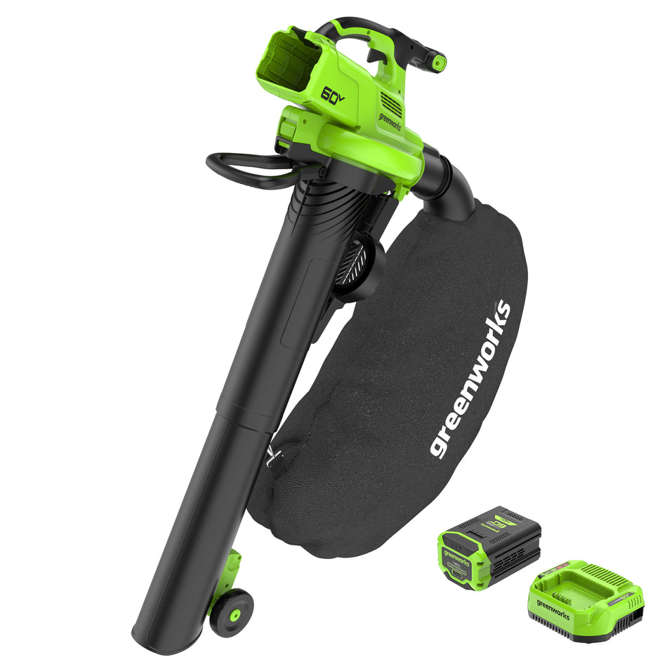 Greenworks BVC401 60V 520 CFM Pro Blower Vacuum - Powerful solution for maintaining your outdoor space effortlessly.