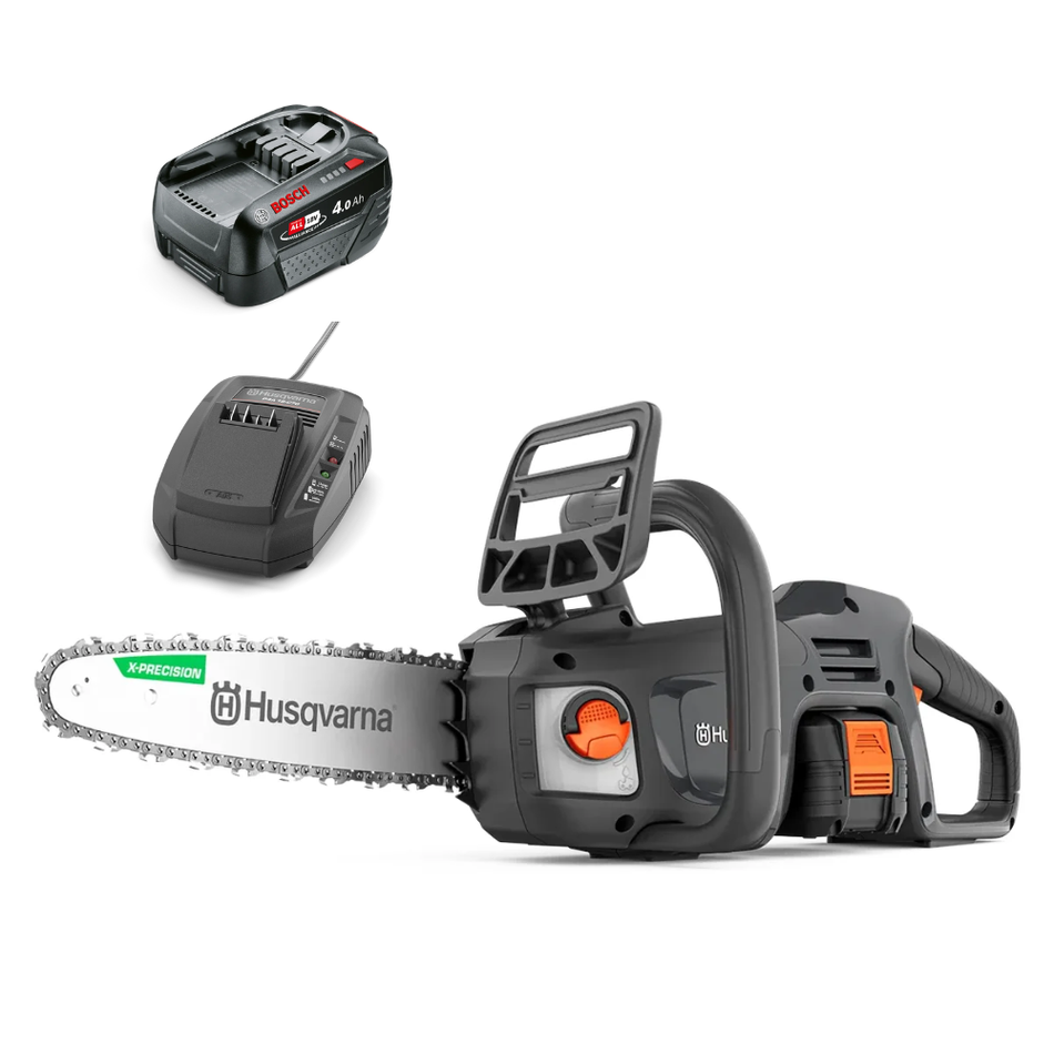 Husqvarna Aspire C15X-P4A 18V Chainsaw - Compact, easy-to-use chainsaw for garden clearing and DIY projects. Available as a kit.