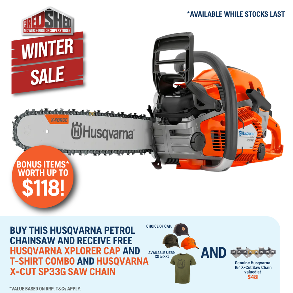 Husqvarna 550XP II Chainsaw - High-performance 50cc chainsaw for professional forestry and tree care.