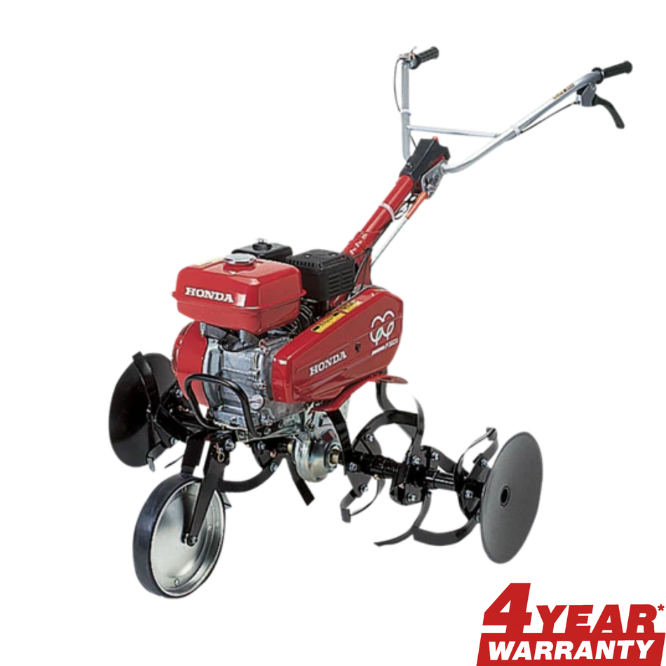 Honda F501 Tiller - Powerful GX160 4-stroke engine, 914mm tilling width, adjustible handles