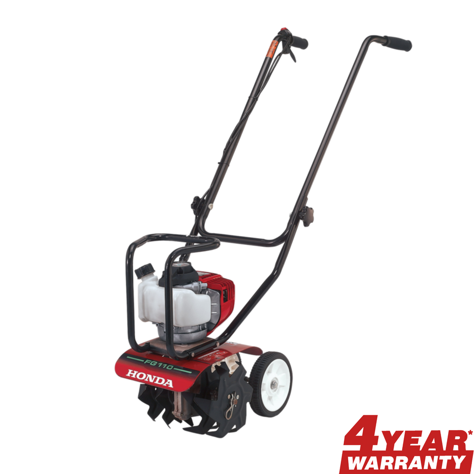 Honda FG110 Tiller - Lightweight, Easy To Use, 4 stroke, quiet & easy starting Honda engine